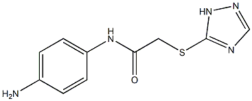 N-(4-aminophenyl)-2-(1H-1,2,4-triazol-5-ylsulfanyl)acetamide Struktur