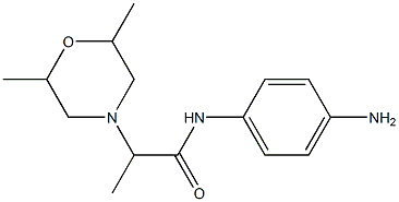 N-(4-aminophenyl)-2-(2,6-dimethylmorpholin-4-yl)propanamide