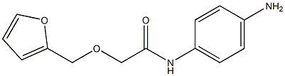 N-(4-aminophenyl)-2-(2-furylmethoxy)acetamide Struktur