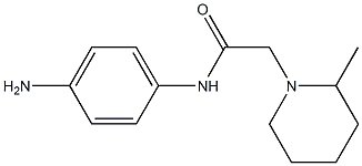 N-(4-aminophenyl)-2-(2-methylpiperidin-1-yl)acetamide,,结构式