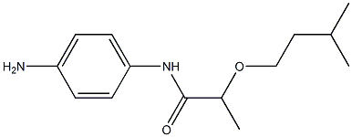 N-(4-aminophenyl)-2-(3-methylbutoxy)propanamide Structure