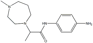 N-(4-aminophenyl)-2-(4-methyl-1,4-diazepan-1-yl)propanamide 化学構造式