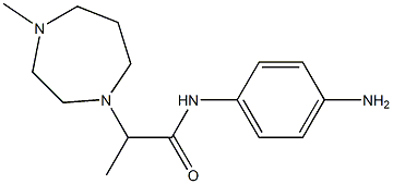 N-(4-aminophenyl)-2-(4-methyl-1,4-diazepan-1-yl)propanamide Structure