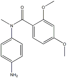 N-(4-aminophenyl)-2,4-dimethoxy-N-methylbenzamide Struktur