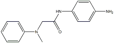 N-(4-aminophenyl)-2-[methyl(phenyl)amino]acetamide Structure