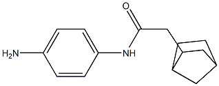 N-(4-aminophenyl)-2-{bicyclo[2.2.1]heptan-2-yl}acetamide,,结构式