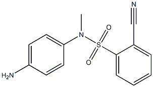 N-(4-aminophenyl)-2-cyano-N-methylbenzene-1-sulfonamide Struktur