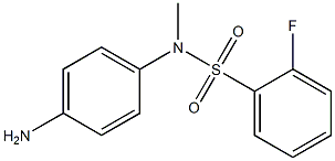 N-(4-aminophenyl)-2-fluoro-N-methylbenzene-1-sulfonamide Structure