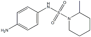 N-(4-aminophenyl)-2-methylpiperidine-1-sulfonamide 化学構造式