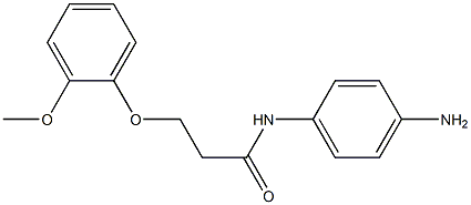 N-(4-aminophenyl)-3-(2-methoxyphenoxy)propanamide,,结构式