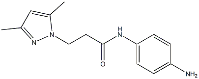 N-(4-aminophenyl)-3-(3,5-dimethyl-1H-pyrazol-1-yl)propanamide 结构式