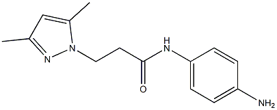 N-(4-aminophenyl)-3-(3,5-dimethyl-1H-pyrazol-1-yl)propanamide Struktur