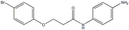 N-(4-aminophenyl)-3-(4-bromophenoxy)propanamide Struktur