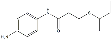 N-(4-aminophenyl)-3-(butan-2-ylsulfanyl)propanamide Struktur