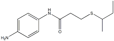 N-(4-aminophenyl)-3-(butan-2-ylsulfanyl)propanamide 结构式