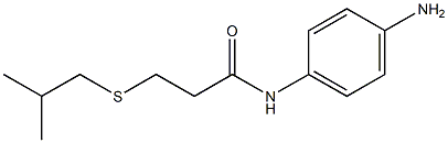 N-(4-aminophenyl)-3-[(2-methylpropyl)sulfanyl]propanamide Structure