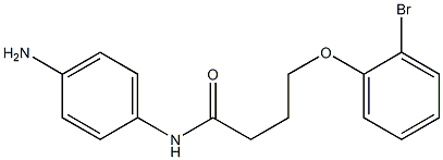 N-(4-aminophenyl)-4-(2-bromophenoxy)butanamide Structure