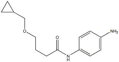 N-(4-aminophenyl)-4-(cyclopropylmethoxy)butanamide Struktur