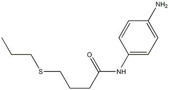 N-(4-aminophenyl)-4-(propylsulfanyl)butanamide,,结构式