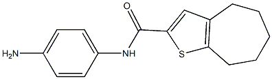 N-(4-aminophenyl)-4H,5H,6H,7H,8H-cyclohepta[b]thiophene-2-carboxamide Struktur