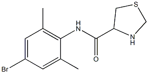 N-(4-bromo-2,6-dimethylphenyl)-1,3-thiazolidine-4-carboxamide Structure