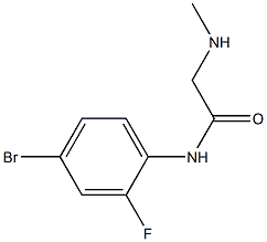 N-(4-bromo-2-fluorophenyl)-2-(methylamino)acetamide Structure