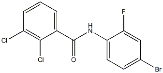 N-(4-bromo-2-fluorophenyl)-2,3-dichlorobenzamide,,结构式