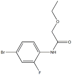 N-(4-bromo-2-fluorophenyl)-2-ethoxyacetamide 化学構造式