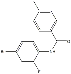 N-(4-bromo-2-fluorophenyl)-3,4-dimethylbenzamide Structure