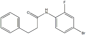 N-(4-bromo-2-fluorophenyl)-3-phenylpropanamide Struktur