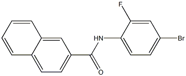 N-(4-bromo-2-fluorophenyl)naphthalene-2-carboxamide 结构式