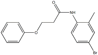 N-(4-bromo-2-methylphenyl)-3-phenoxypropanamide Struktur