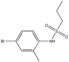 N-(4-bromo-2-methylphenyl)propane-1-sulfonamide Structure