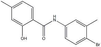 N-(4-bromo-3-methylphenyl)-2-hydroxy-4-methylbenzamide Structure