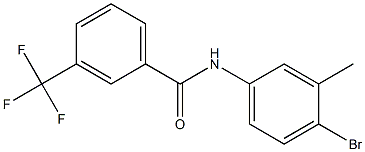 N-(4-bromo-3-methylphenyl)-3-(trifluoromethyl)benzamide Structure