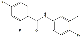 N-(4-bromo-3-methylphenyl)-4-chloro-2-fluorobenzamide Structure