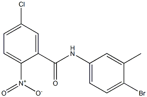 N-(4-bromo-3-methylphenyl)-5-chloro-2-nitrobenzamide Structure