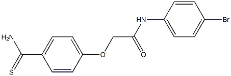 N-(4-bromophenyl)-2-(4-carbamothioylphenoxy)acetamide Structure