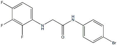 N-(4-bromophenyl)-2-[(2,3,4-trifluorophenyl)amino]acetamide Structure