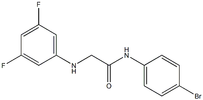 N-(4-bromophenyl)-2-[(3,5-difluorophenyl)amino]acetamide Structure