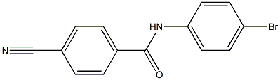 N-(4-bromophenyl)-4-cyanobenzamide 结构式