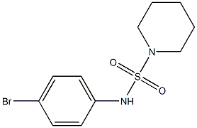 N-(4-bromophenyl)piperidine-1-sulfonamide Structure