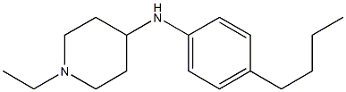 N-(4-butylphenyl)-1-ethylpiperidin-4-amine 化学構造式