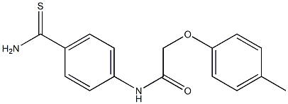 N-(4-carbamothioylphenyl)-2-(4-methylphenoxy)acetamide Struktur