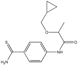  N-(4-carbamothioylphenyl)-2-(cyclopropylmethoxy)propanamide