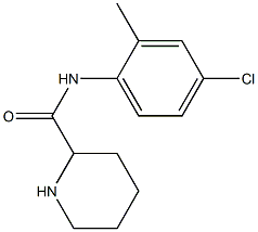 N-(4-chloro-2-methylphenyl)piperidine-2-carboxamide 化学構造式