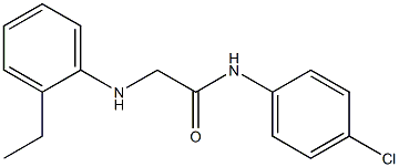 N-(4-chlorophenyl)-2-[(2-ethylphenyl)amino]acetamide Structure