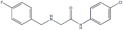 N-(4-chlorophenyl)-2-{[(4-fluorophenyl)methyl]amino}acetamide 结构式