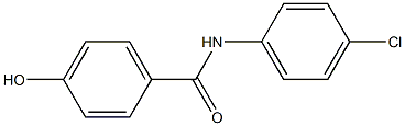 N-(4-chlorophenyl)-4-hydroxybenzamide 化学構造式