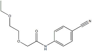 N-(4-cyanophenyl)-2-(2-ethoxyethoxy)acetamide 结构式